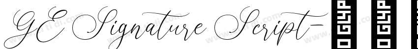GE Signature Script字体转换